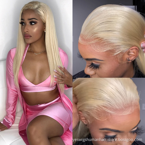 YesWigs 613 Honey Blonde Hd Full Lace Front Wig Raw Indian Virgin Human Hair Colored Lace Frontal Wig For Black Women Human Hair